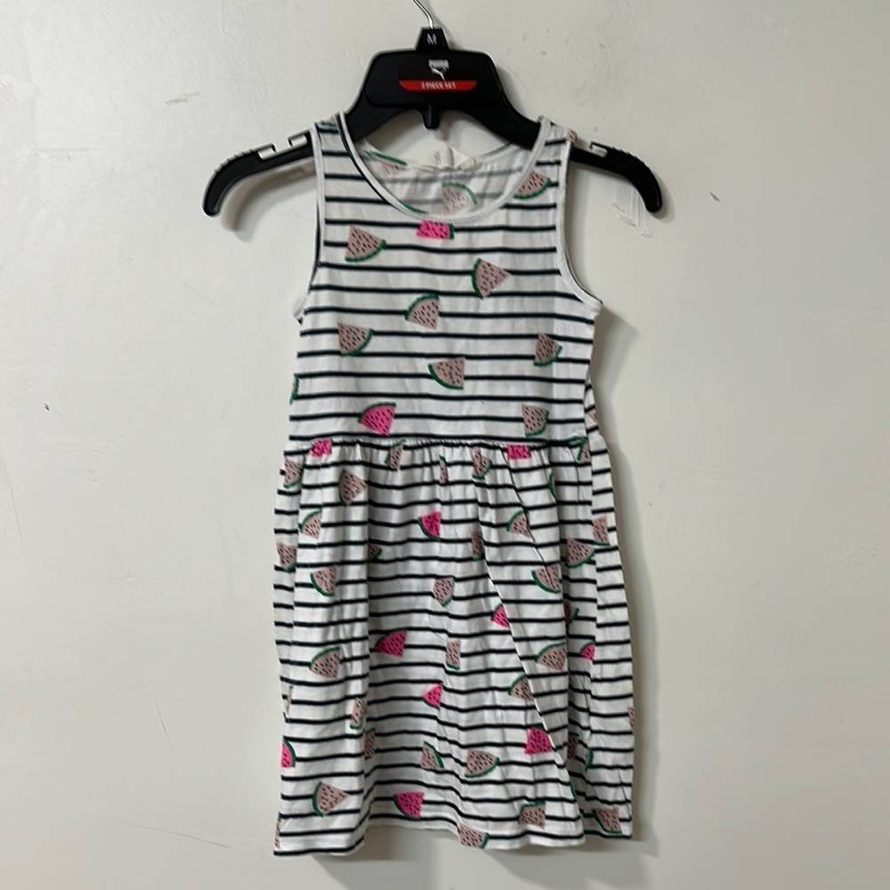 H&M Black and White Sleeveless Halter Sundress